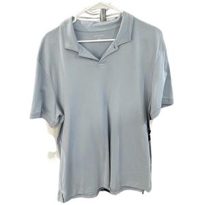 Men’s Saks Fifth Avenue blue short sleeve‎ casual shirt size XL